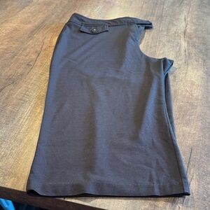 New York & Company Black wide leg capris with Button-Tab Waist